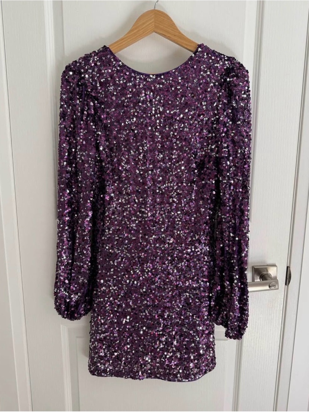 Ever New Sequin Long Sleeve Mini Dress - Picture 2 of 3